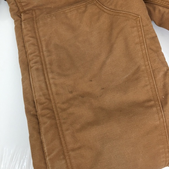 CARHARTT FR Flame Resistant Duck Bib Overalls Quilt Lined Double Knee Men’s 32 - Picture 6 of 17